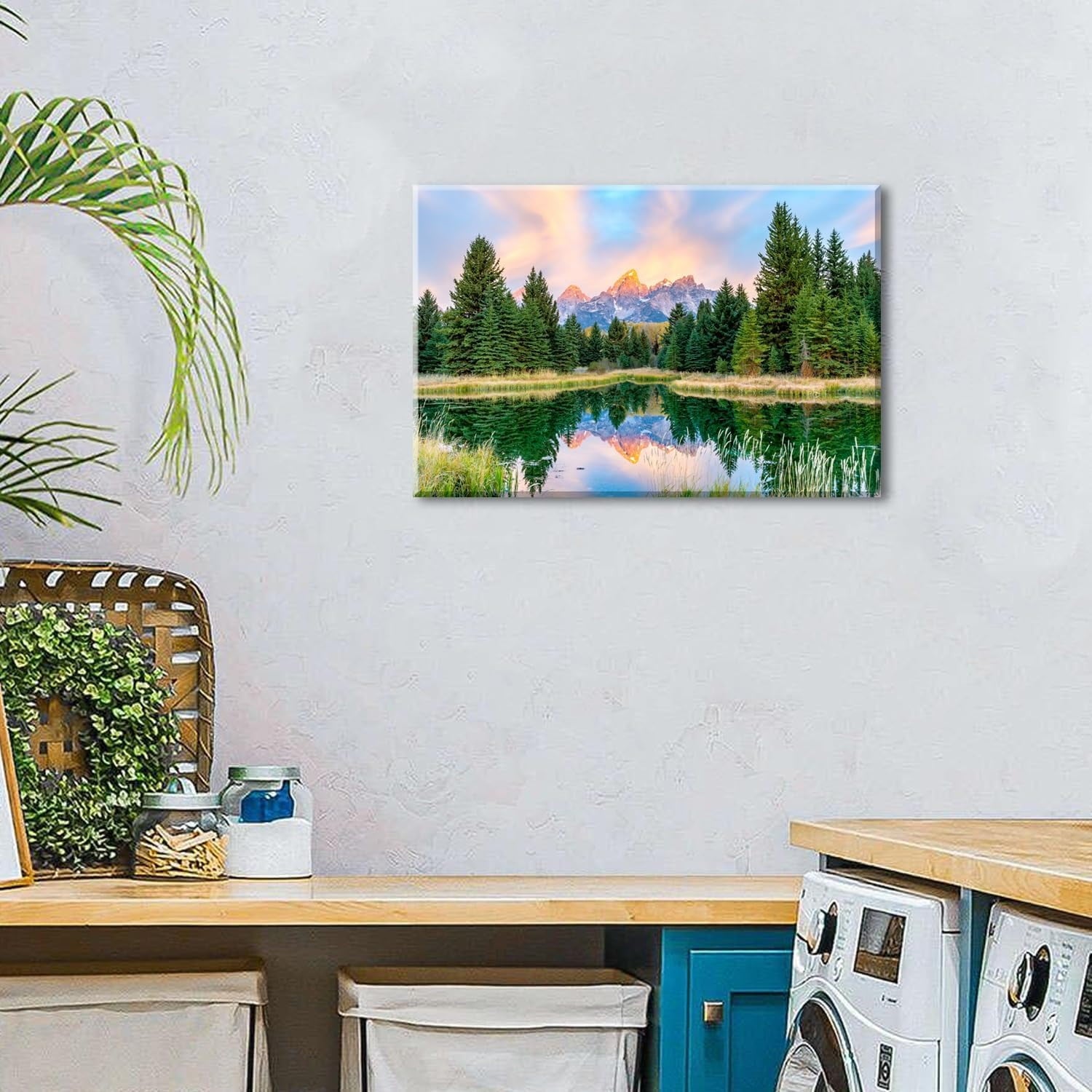 Wildflower Wall Art Colorful Floral Pictures Framed Printed Art for Bathroom Nature Botanical Canvas Prints Poster Modern Abstract Flowers Painting Artwork Living Room Bedroom Home Decorations