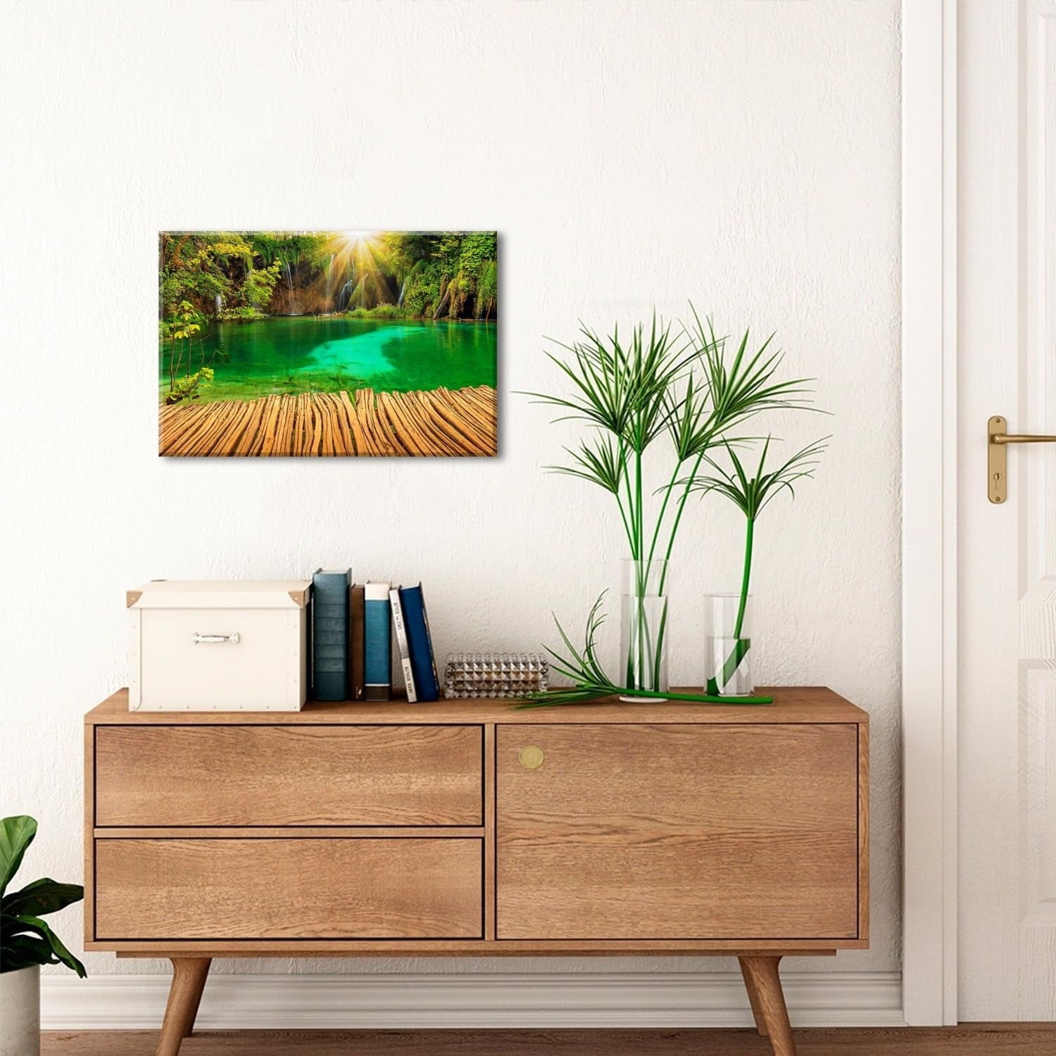 Wildflower Wall Art Colorful Floral Pictures Framed Printed Art for Bathroom Nature Botanical Canvas Prints Poster Modern Abstract Flowers Painting Artwork Living Room Bedroom Home Decorations