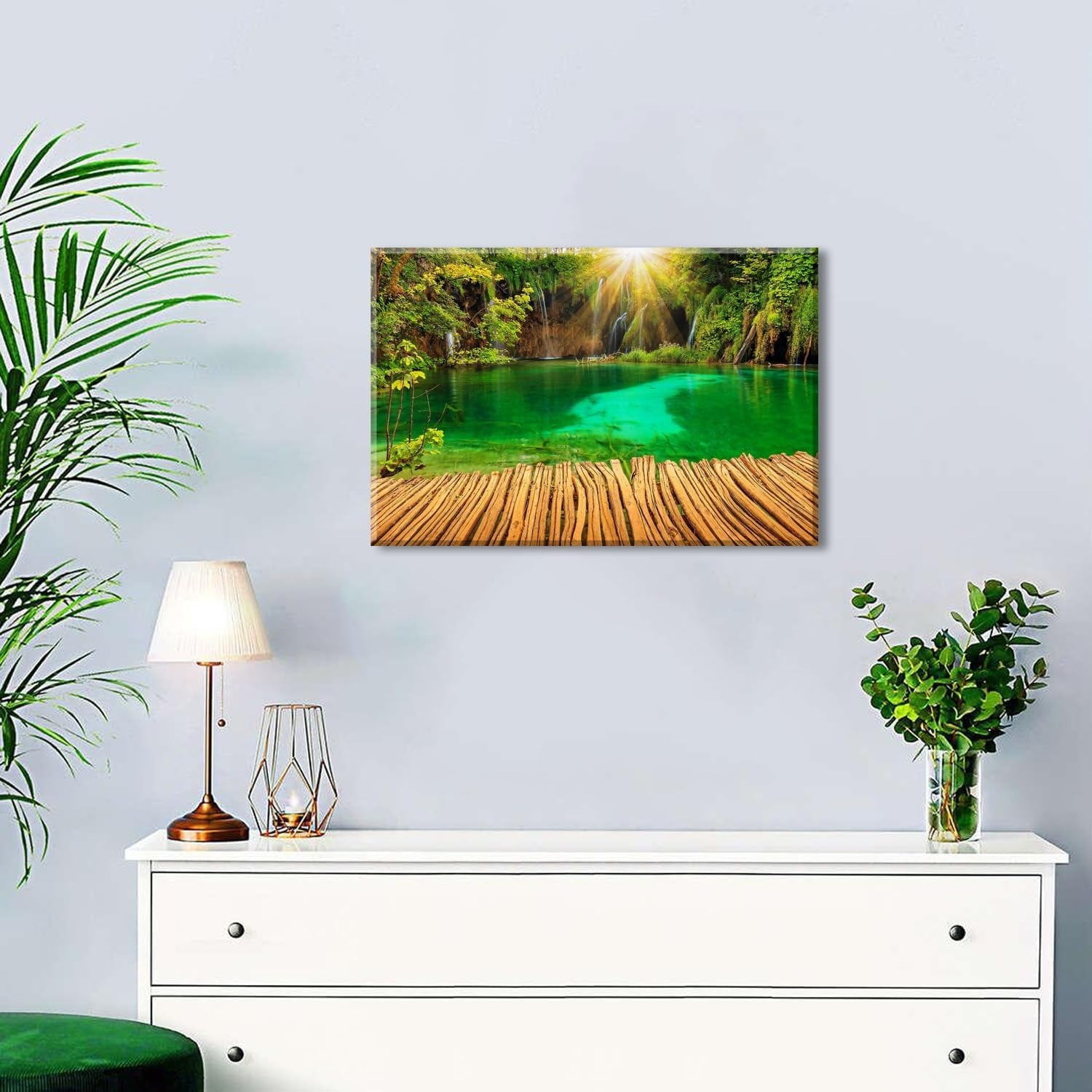 Wildflower Wall Art Colorful Floral Pictures Framed Printed Art for Bathroom Nature Botanical Canvas Prints Poster Modern Abstract Flowers Painting Artwork Living Room Bedroom Home Decorations