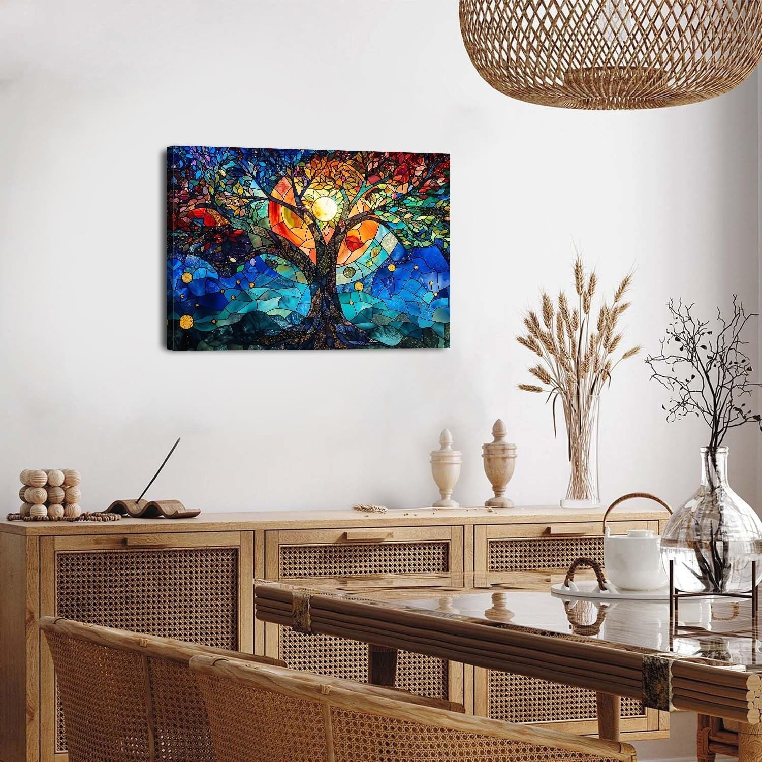 Wildflower Wall Art Colorful Floral Pictures Framed Printed Art for Bathroom Nature Botanical Canvas Prints Poster Modern Abstract Flowers Painting Artwork Living Room Bedroom Home Decorations