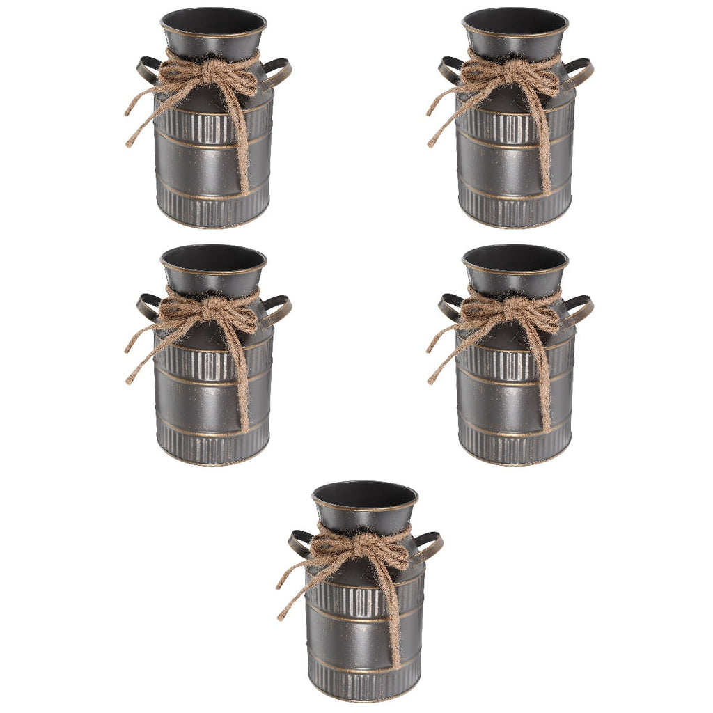 5 PCS Decorative Vase Vases for Retro Milk Bottle