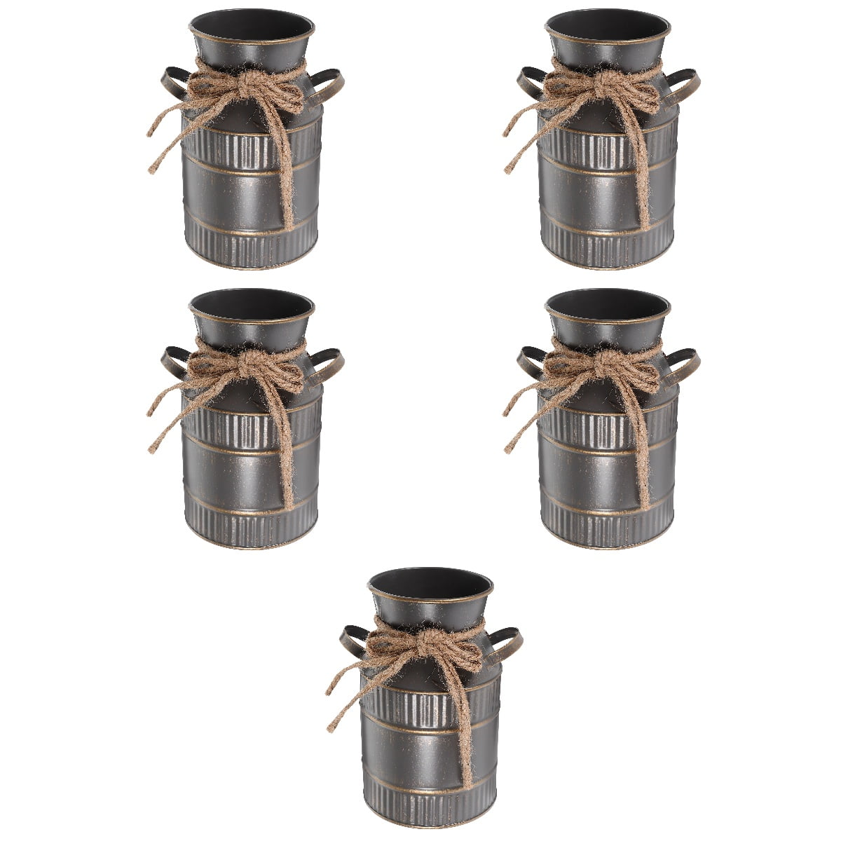 5 PCS Decorative Vase Vases for Retro Milk Bottle