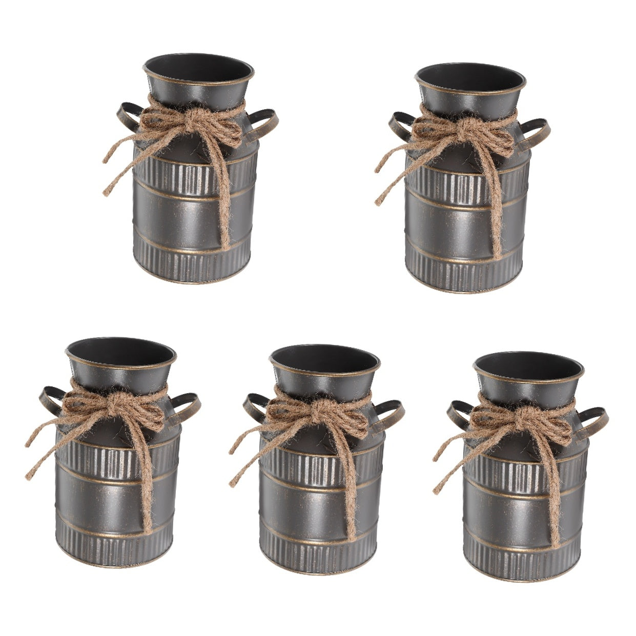 5 PCS Decorative Vase Vases for Retro Milk Bottle