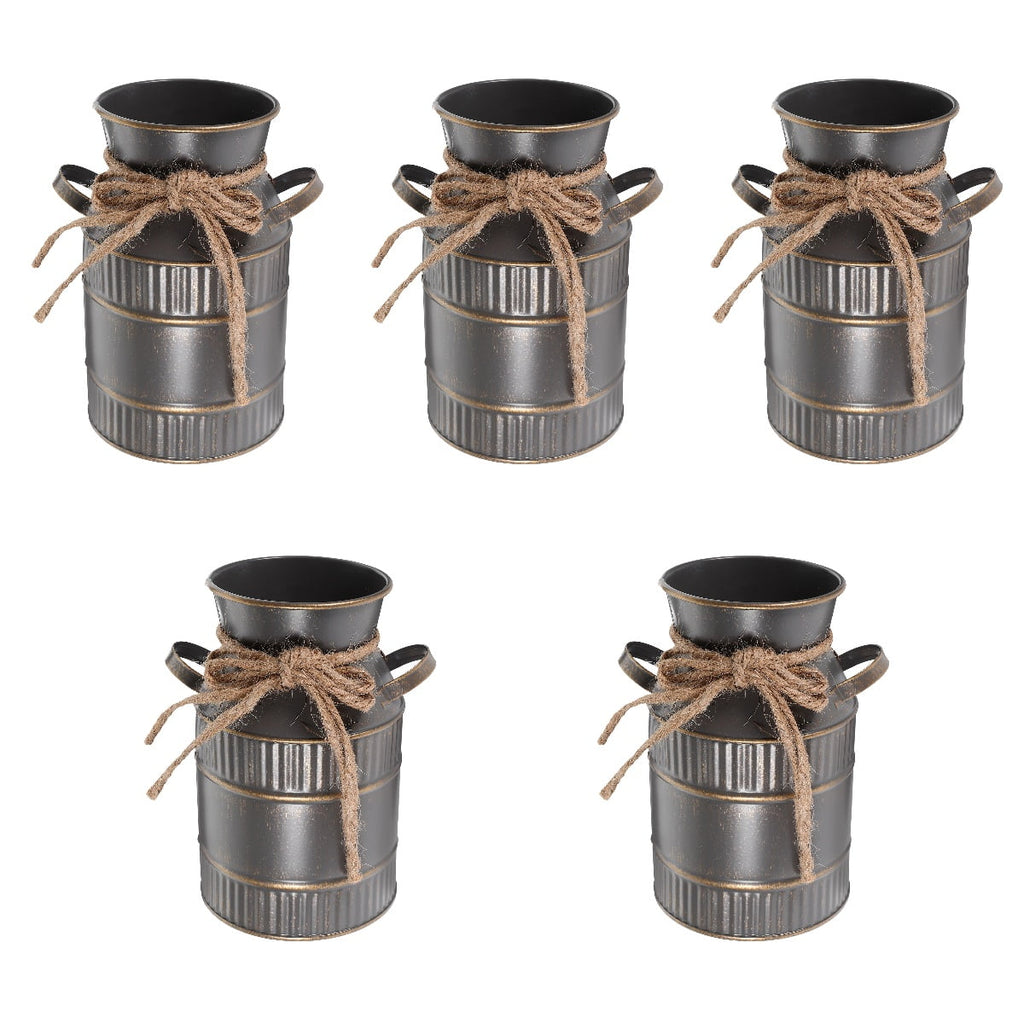 5 PCS Decorative Vase Vases for Retro Milk Bottle