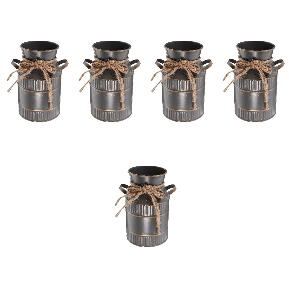 5 PCS Decorative Vase Vases for Retro Milk Bottle
