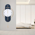 16.54*33.07in Wall-mounted Numbers Large Wall Clocks Wood Metal Silent Decoration Wall Clock for Kitchen Bedroom Office