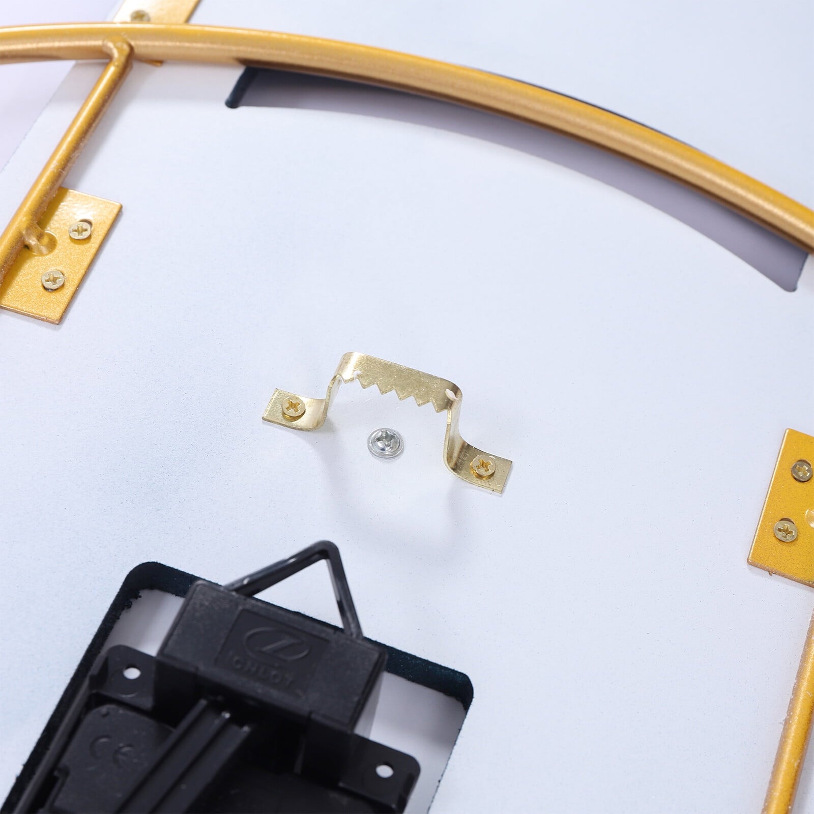 16.54*33.07in Wall-mounted Numbers Large Wall Clocks Wood Metal Silent Decoration Wall Clock for Kitchen Bedroom Office