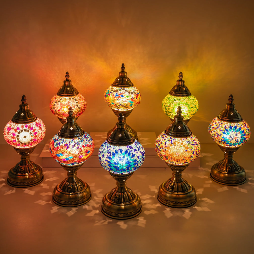 Turkish-Moroccan Mosaic Table Lamp - Bohemian Stained Glass Nightlight with Intricate Patterns, Ideal for Bedroom,Living Room, Office Decor,Holiday Gift, Decorative Light,Vibrant Lamp Design