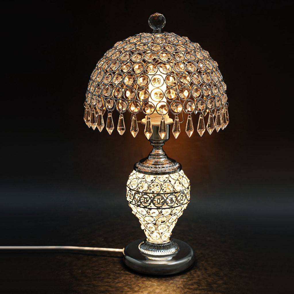 Crystal Table Lamp Bedside Nightstand Desk Reading Lamp Bedroom Living Room Lamp