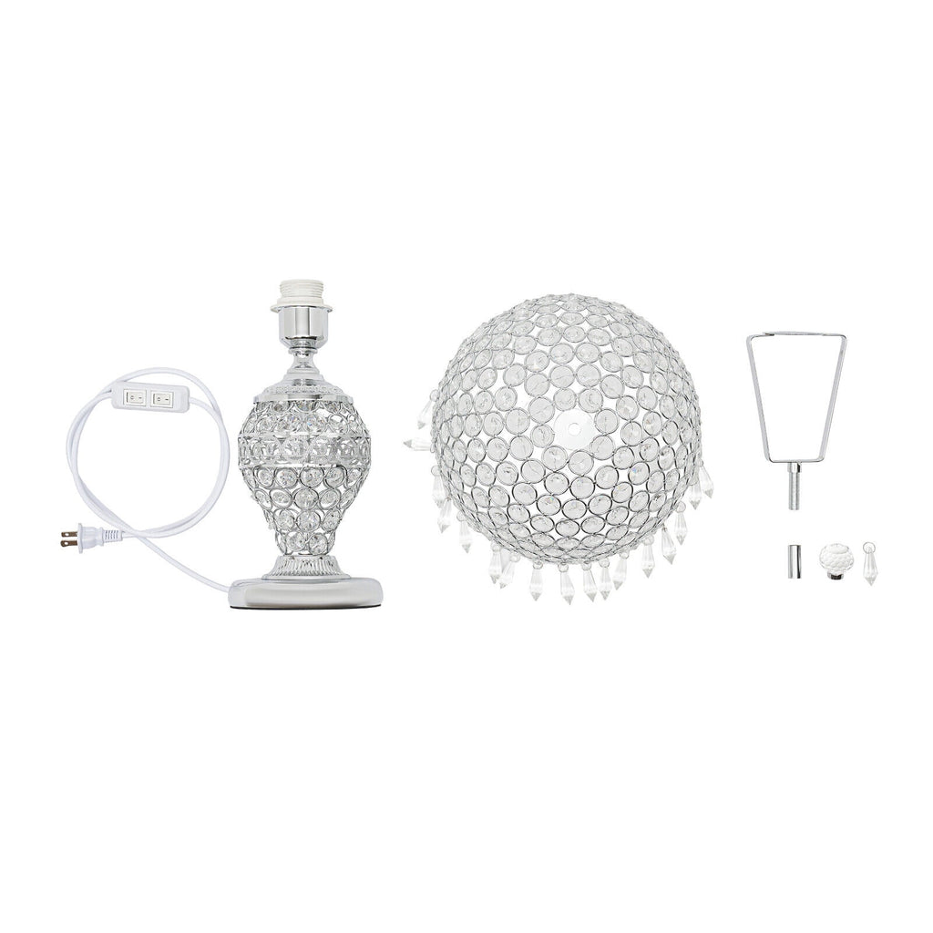 Crystal Table Lamp Bedside Nightstand Desk Reading Lamp Bedroom Living Room Lamp