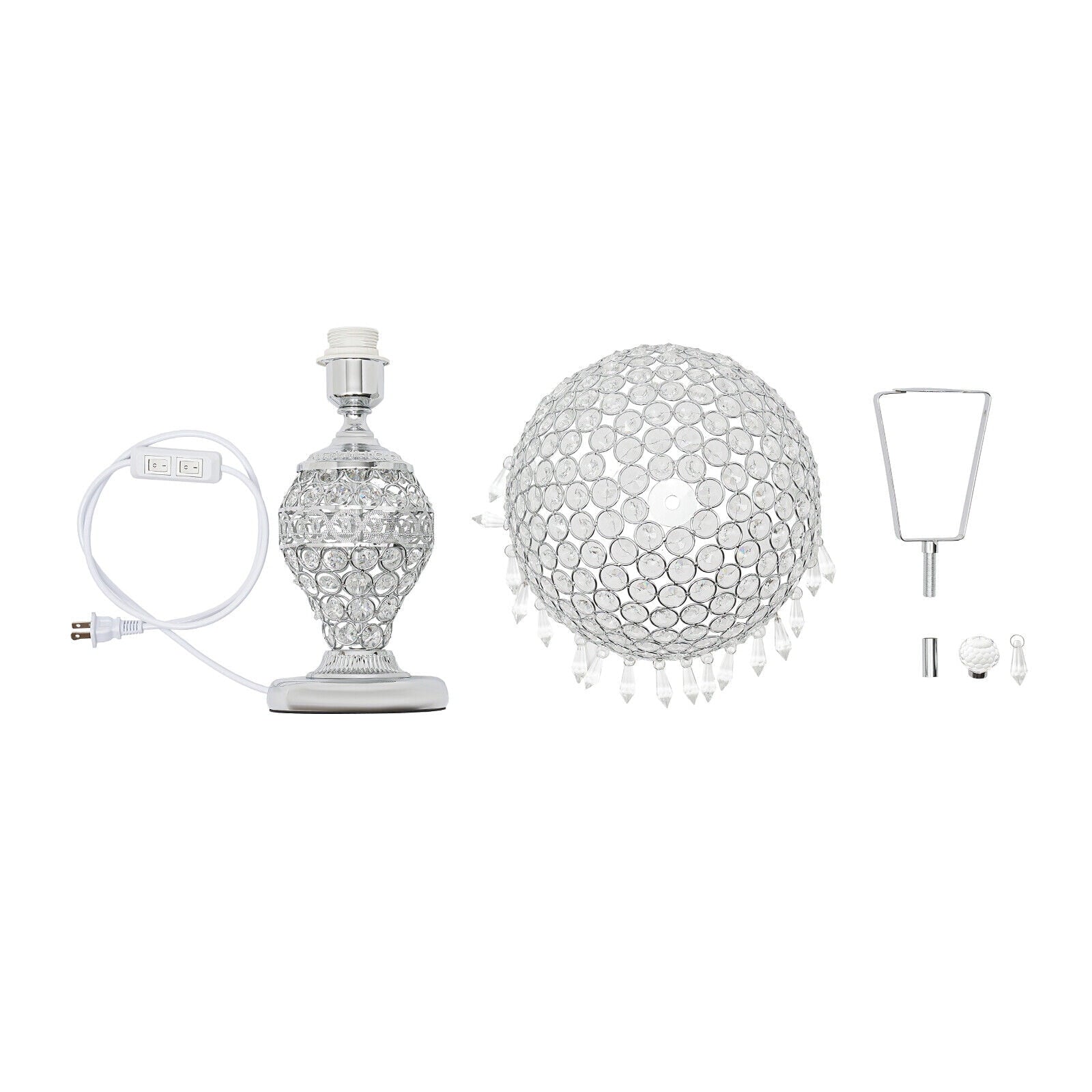 Crystal Table Lamp Bedside Nightstand Desk Reading Lamp Bedroom Living Room Lamp