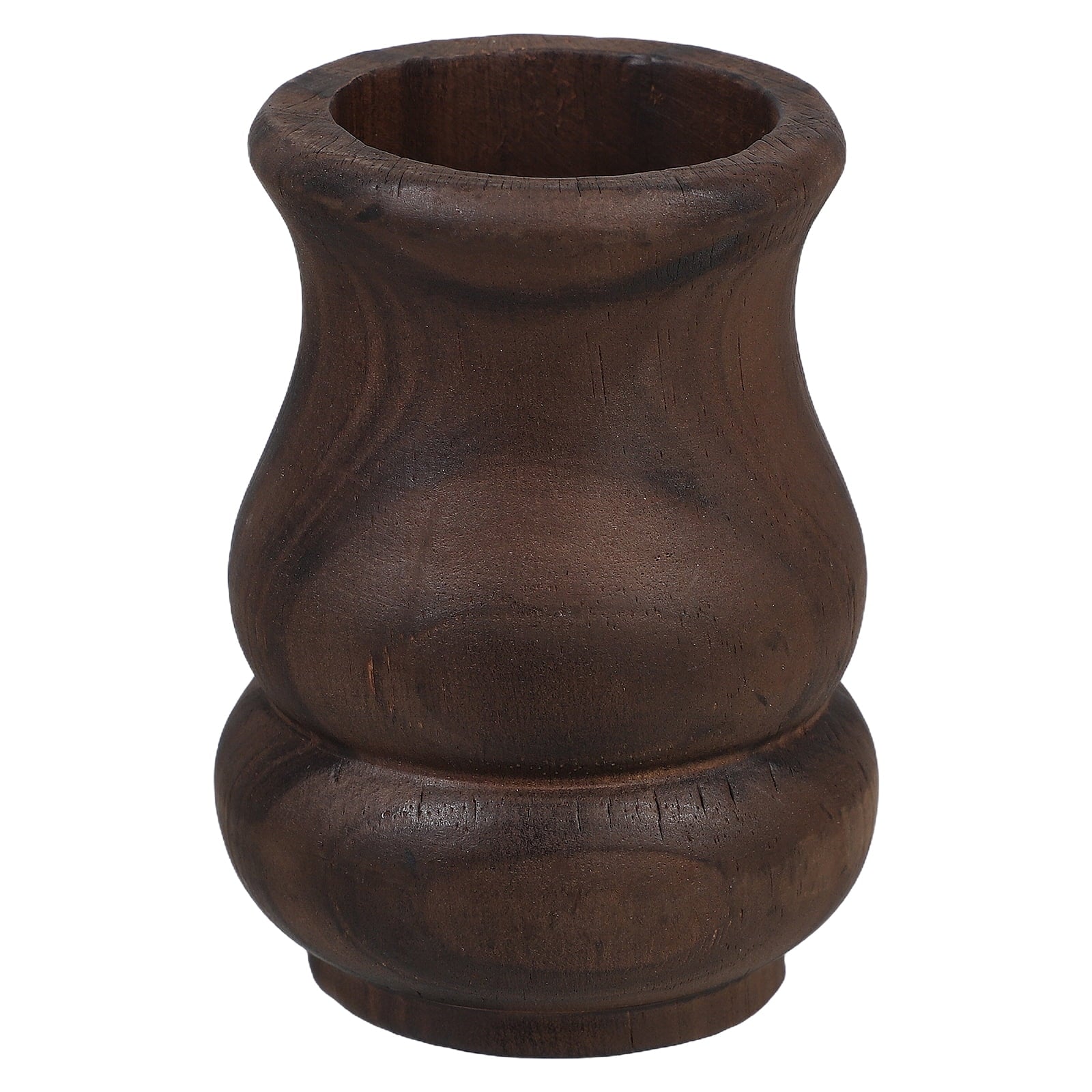 Vintage Wooden Vase for Flower Arrangement in Wedding Style