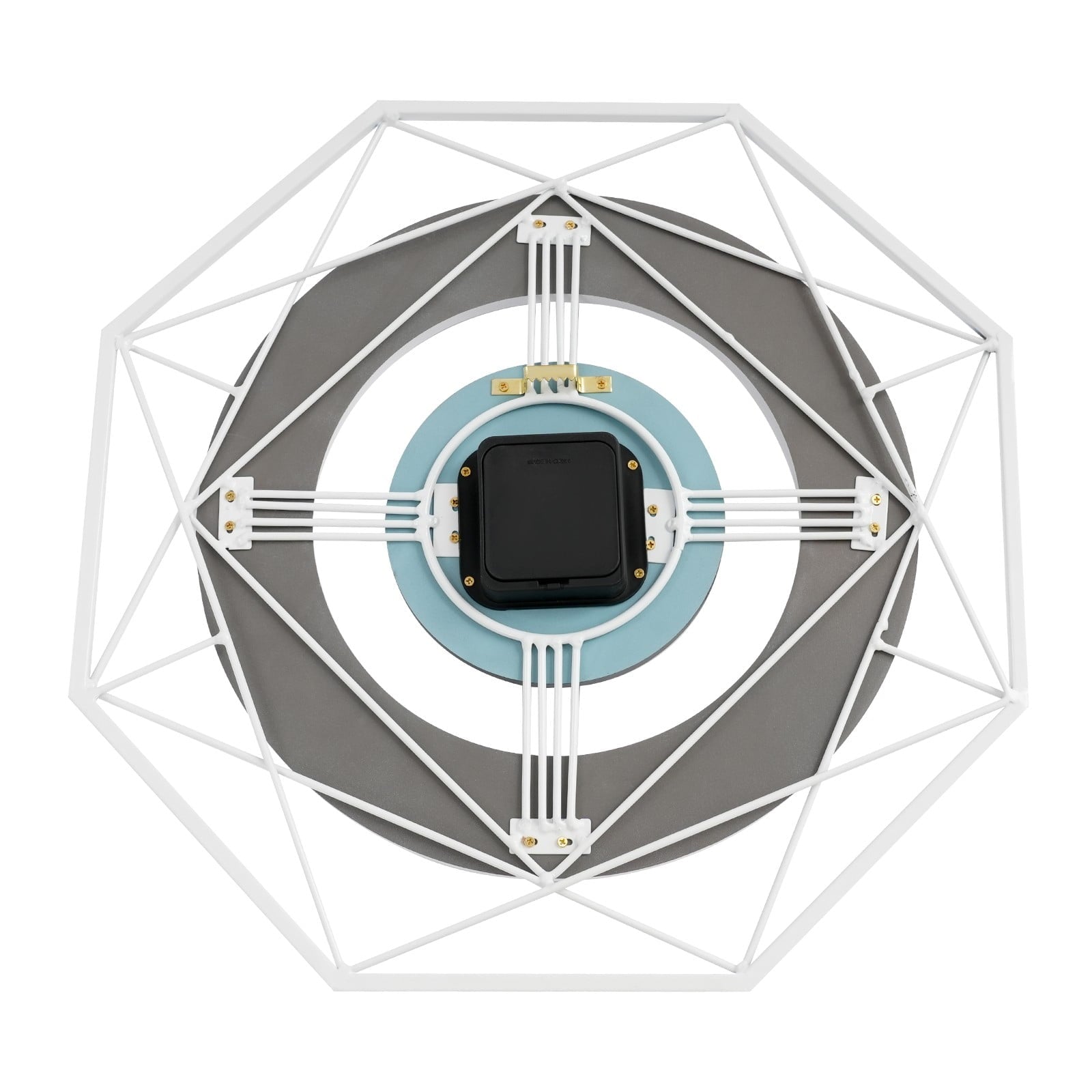 Modern Silent Wall Clock Home Decorative Wall Clock Indoor Octagonal Wall Clock For Living Study Room