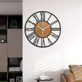 Wall Clock for Living Room Decor 16 Inches Silent Non Ticking Wood Clocks for Dining Room,Bedroom Clock Wall Decor