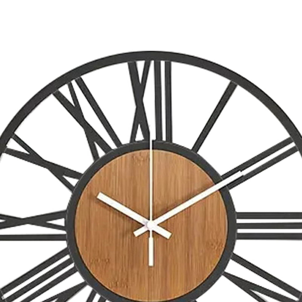 Wall Clock for Living Room Decor 16 Inches Silent Non Ticking Wood Clocks for Dining Room,Bedroom Clock Wall Decor