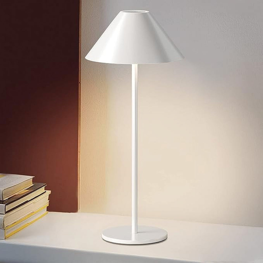 LED Cordless Dimmable Table Lamp, Long Lasting 4000mAh Rechargeable Battery Operated, 240LM, Black， Pack of 2.