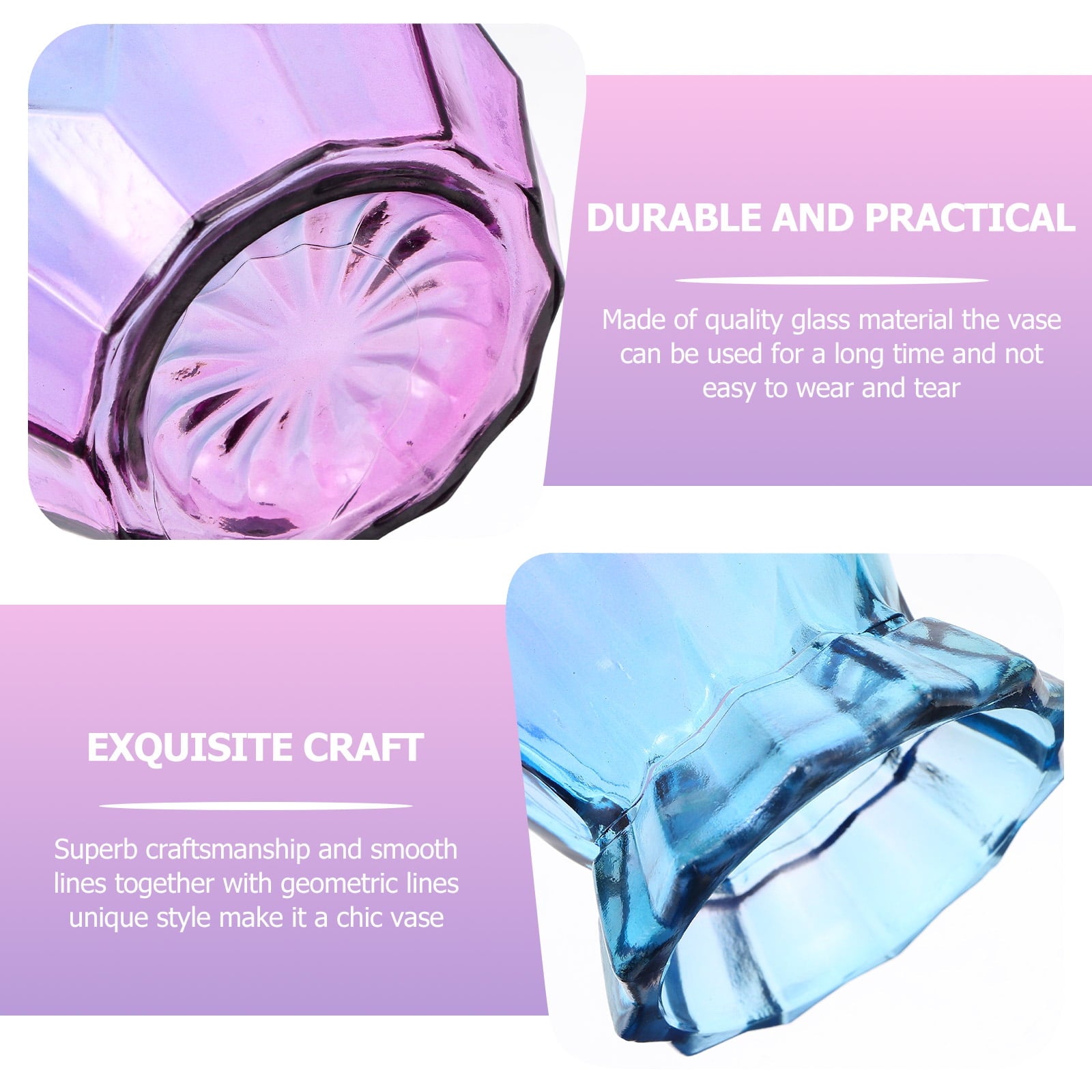 2pcs Assorted Vase for Flowers and Plants Creative Design for Home Decor and Storage