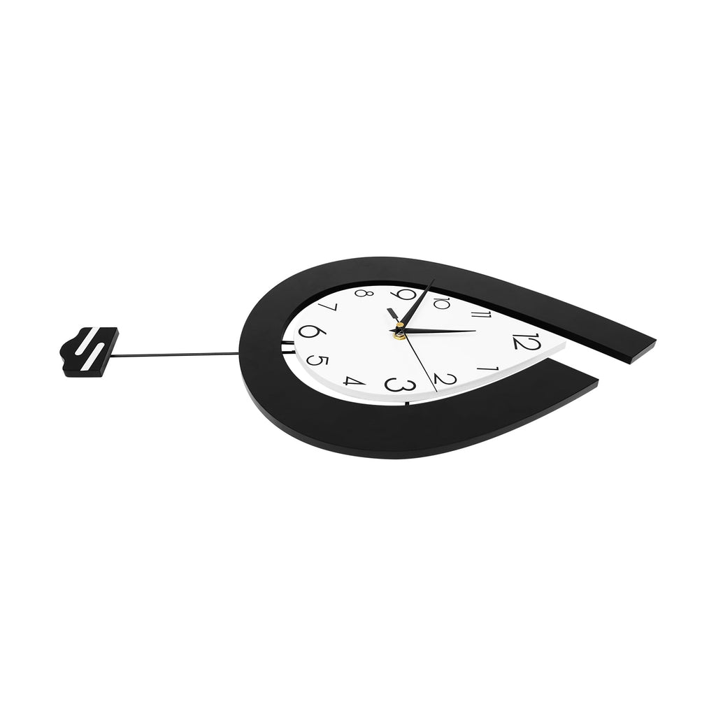 Analog+ Numbers Indoor Modern Decorative Wall Clock Black&amp;White Wall Clock for Living Room Office
