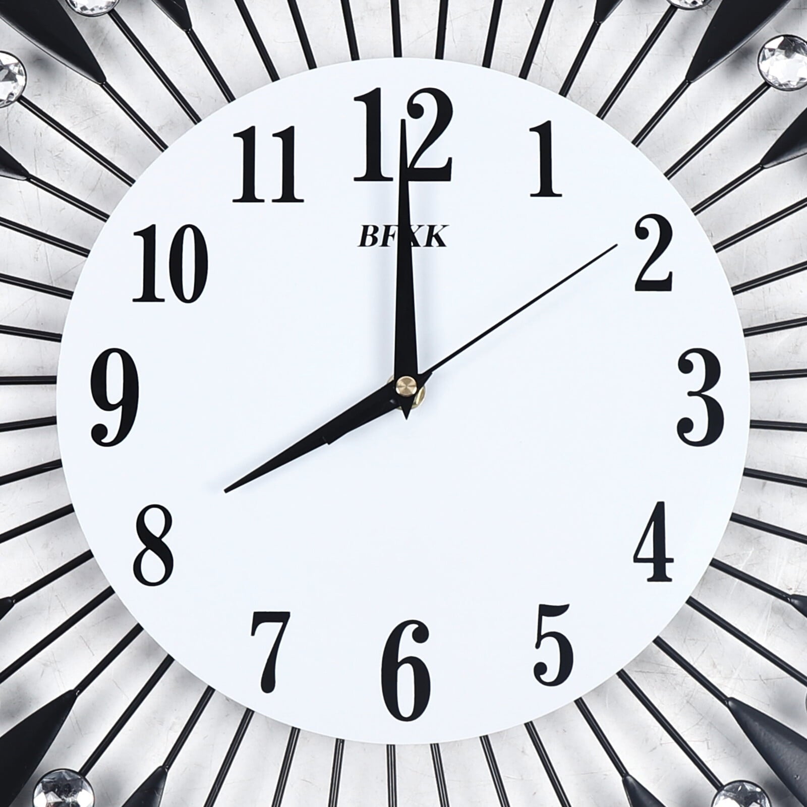 Modern Round Large Wall Clock 3D Luxury Style Metal Silent Clocks Home Decor For Living Room