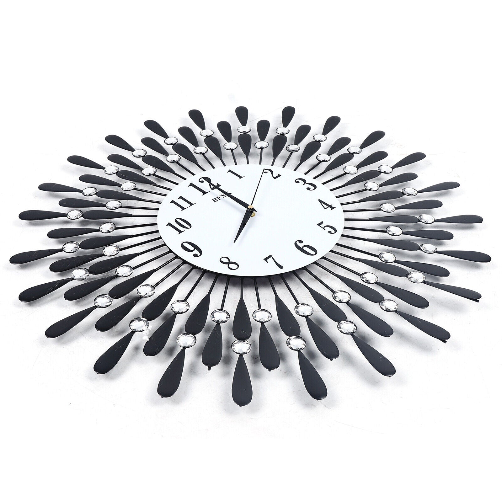 Modern Round Large Wall Clock 3D Luxury Style Metal Silent Clocks Home Decor For Living Room