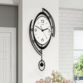 Modern Wall Clock Silent Quartz Movement 9.8*23 in Round for Use as a Wall Clock and Wall Decoration in Bedrooms, Dining Rooms, Living Rooms