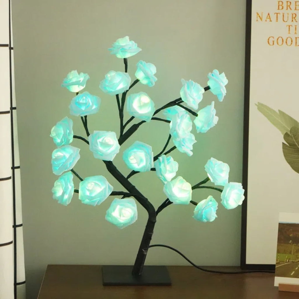 1pc LED Rose Flower Table Lamp Perfect for Bedroom, Living Room, Party Decor, Gifts for Mom, Women, Daughter, Wife, Girlfriend, Sister on Mother's Day, Valentine's Day, Christmas, Weddings,