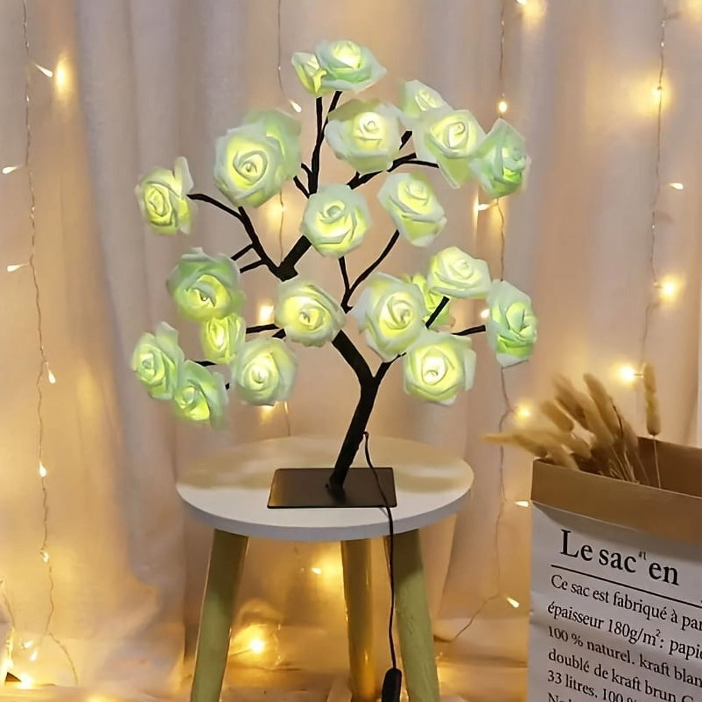 1pc LED Rose Flower Table Lamp Perfect for Bedroom, Living Room, Party Decor, Gifts for Mom, Women, Daughter, Wife, Girlfriend, Sister on Mother's Day, Valentine's Day, Christmas, Weddings,