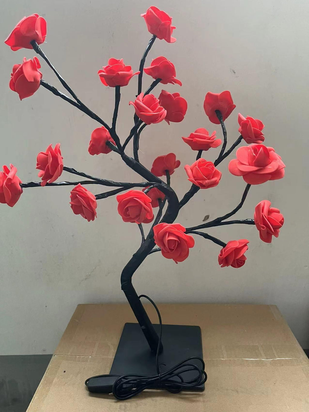 1pc LED Rose Flower Table Lamp Perfect for Bedroom, Living Room, Party Decor, Gifts for Mom, Women, Daughter, Wife, Girlfriend, Sister on Mother's Day, Valentine's Day, Christmas, Weddings,