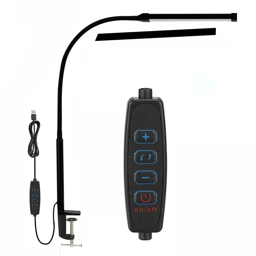 LED eye protection reading light, tri color eye protection desk lamp, study desk, office desk, I-clip dimming desk lamp