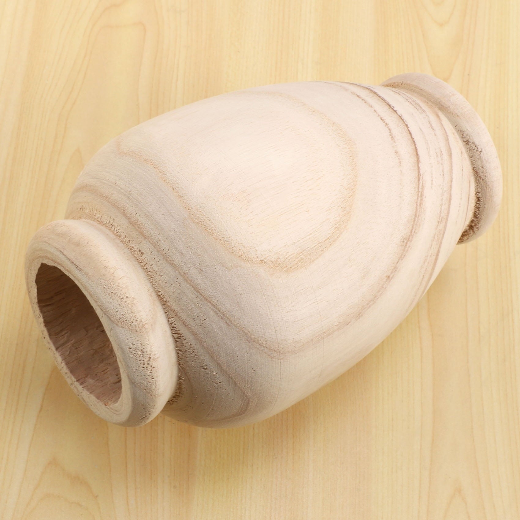 Wooden Vase Decoration Living Room Table Solid Wood Ware Flower Bottle Ornament Home Decoration