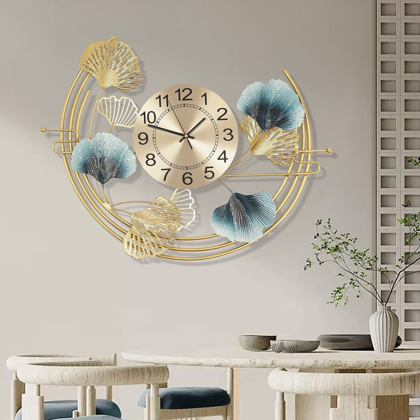 Large Wall Clock for Living Room Decor Decorative Wall Clock Gift 67*52cm