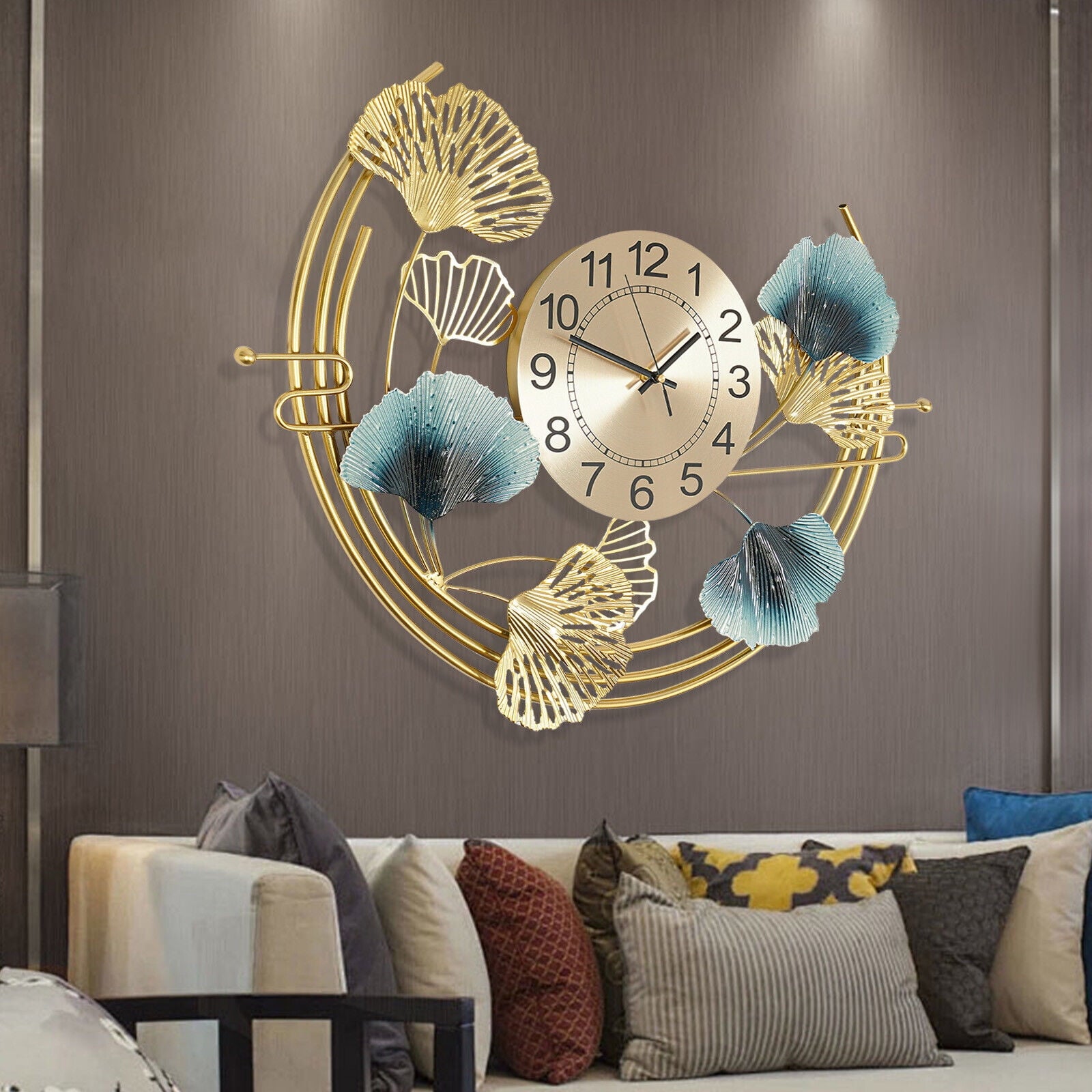 Large Wall Clock for Living Room Decor Decorative Wall Clock Gift 67*52cm