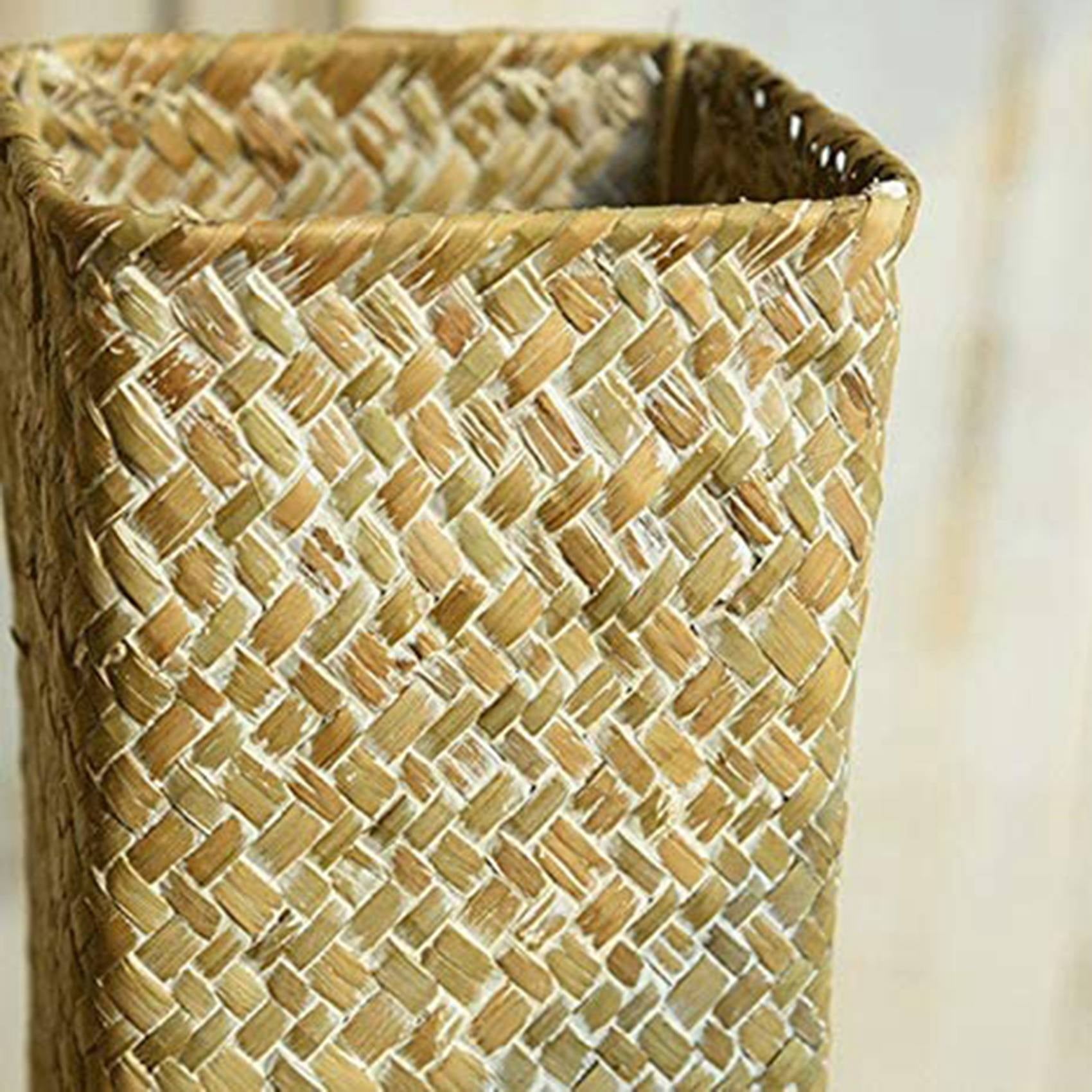Rattan Flower Vase Bamboo Baskets Decoration Vases Flower Fruit Basket Flower Vase Tall Vases Decor White